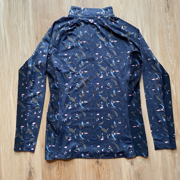 Women’s Aubrion Navy and Pink Long Sleeve Sun Shirt, Size Large. - Picture 3 of 5